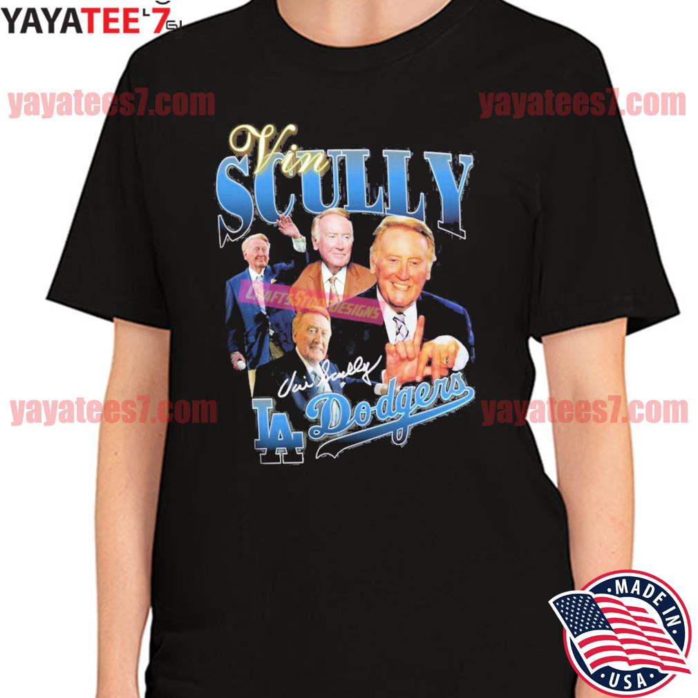 Vintage Sportscaster Vin Scully Style 90s T-Shirt