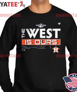 2022 awesome Houston Astros 2022 AL West Division Champions Locker Room T-Shirt Sweater