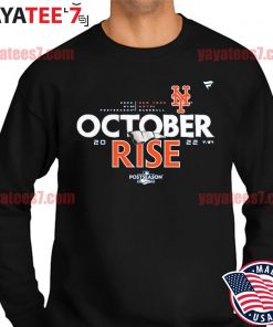 2022 awesome New York Mets 2022 october rise Postseason Locker Room T-Shirt Sweater