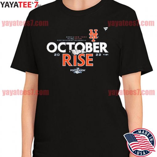 2022 awesome New York Mets 2022 october rise Postseason Locker Room T-Shirt