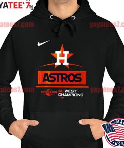 2022 official MLB Houston Astros Nike 2022 AL West Division Champions T-Shirt Hoodie