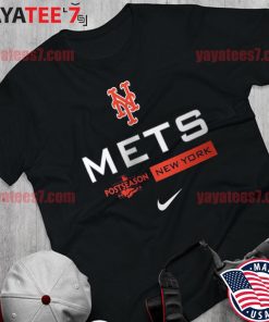 2022 official New York Mets Nike 2022 Postseason Authentic Collection Dugout T-Shirt Shirt