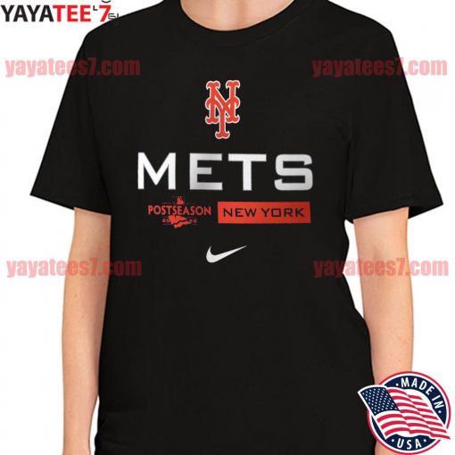 2022 official New York Mets Nike 2022 Postseason Authentic Collection Dugout T-Shirt