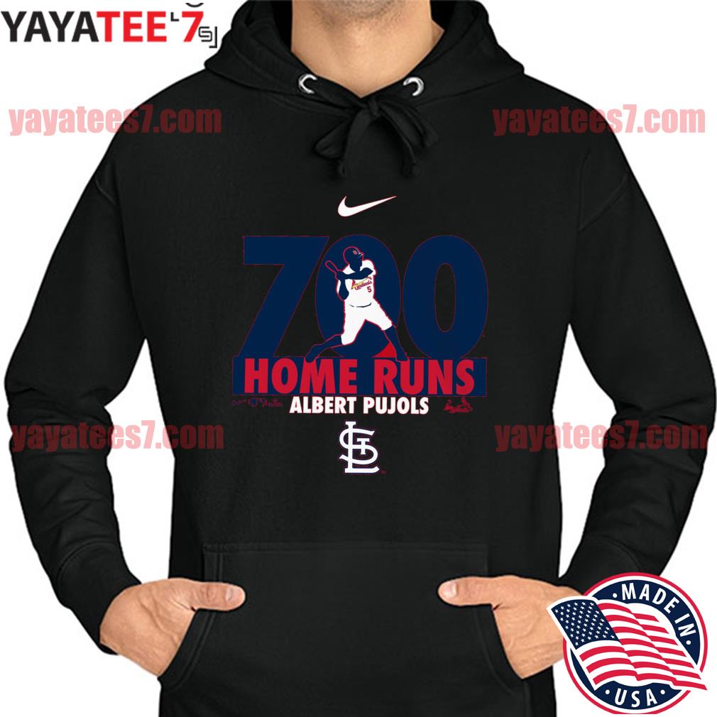 Albert Pujols St Louis Cardinals Nike 700th Home Run Milestone T-Shirt,  hoodie, sweater, long sleeve and tank top
