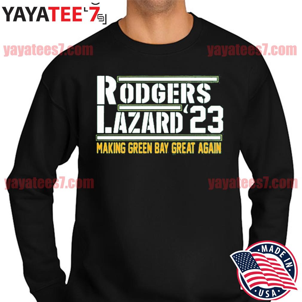 Rodgers Lazard 23 Make Green Bay Packers Great Again text design T