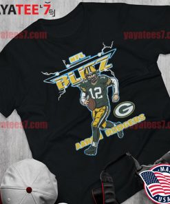 Aaron Rodgers NFL Blitz Green Bay Packers lighting Retro T Shirt - Bring  Your Ideas, Thoughts And Imaginations Into Reality Today