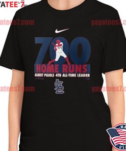 Nike Albert Pujols St. Louis Cardinals 700 Home Runs Milestone 4th