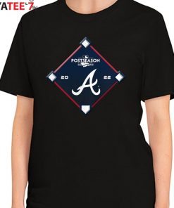 Atlanta Braves Black 2022 Postseason Bound T-Shirt Women's T-Shirt