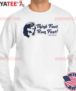 Awesome chad Powers run on Think Fast Run Fast s Sweater