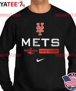 Awesome official 2022 Nike New York Mets Postseason Authentic Collection Dugout T-Shirt Sweater