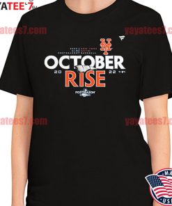 Awesome official Men's New York Mets Black 2022 Postseason Locker Room Big & Tall premium T-Shirt