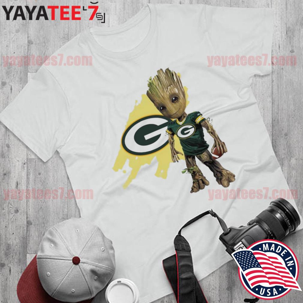 Baby Groot Green Bay Packers Shirt