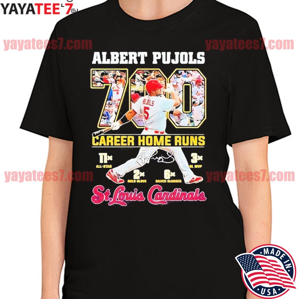 Cardinals Albert Pujols Shirt, Cardinals Albert Pujols 700 Career Home Runs  Signature T-Shirt, Albert Pujols 700 HR T-Shirt, hoodie, sweater, long  sleeve and tank top