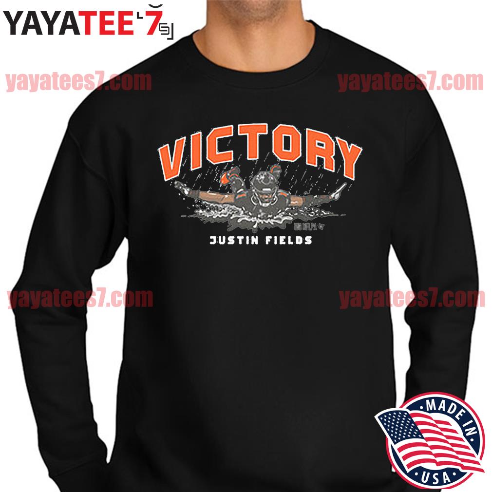 Chicago Bears Justin Fields Victory Slide Shirt, hoodie, sweater