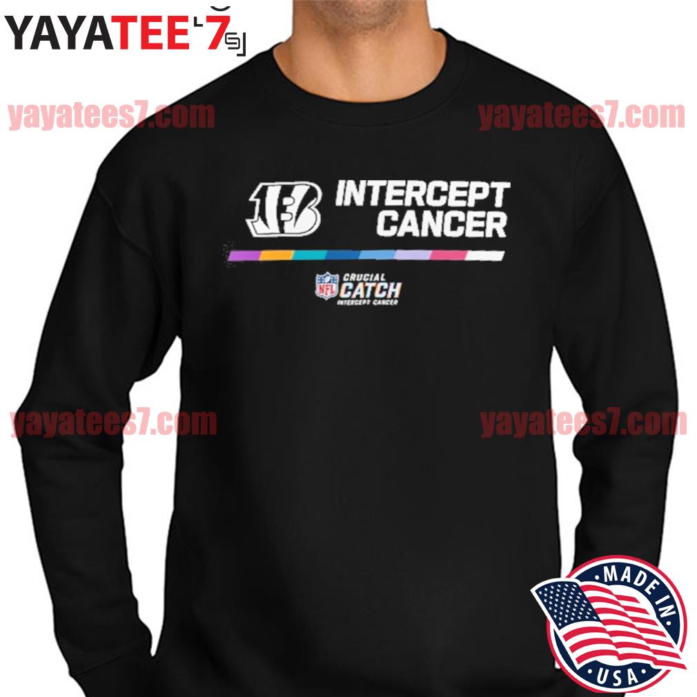 Original Cincinnati Bengals Crucial Catch Intercept Cancer T-shirt,Sweater,  Hoodie, And Long Sleeved, Ladies, Tank Top