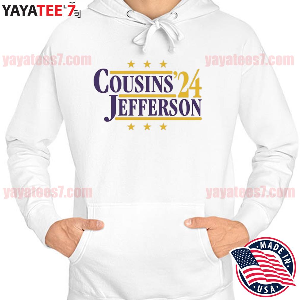 Cousins & Jefferson '24 - Minnesota Football Legends Political Campaign Parody T-Shirt - Hyper Than Hype Shirts XXL / Gold Shirt