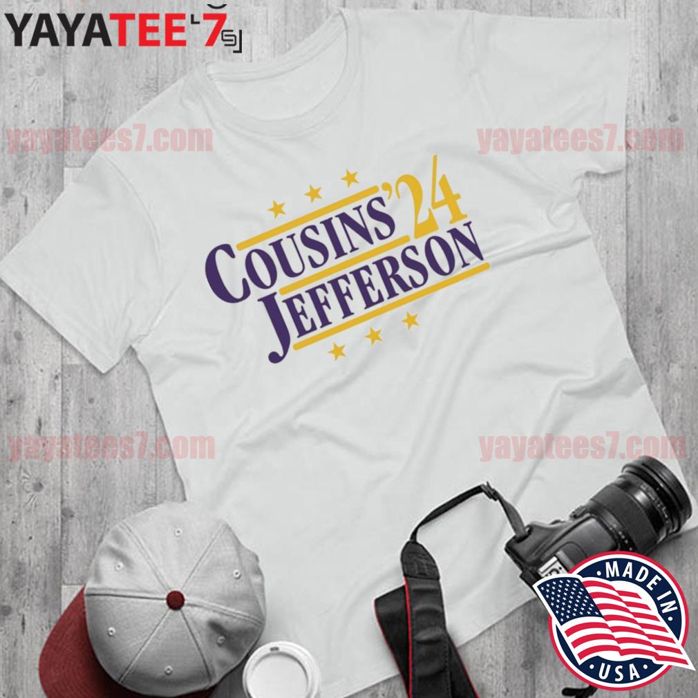 Cousins & Jefferson '24 - Minnesota Football Legends Political Campaign Parody T-Shirt - Hyper Than Hype Shirts XXL / Gold Shirt