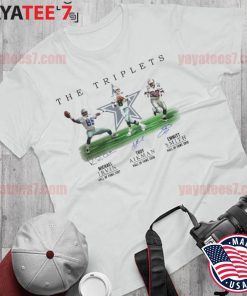 The Triplets Dallas Cowboys Michael Irvin Troy Aikman Emmitt Smith  signatures shirt, hoodie, sweater, long sleeve and tank top