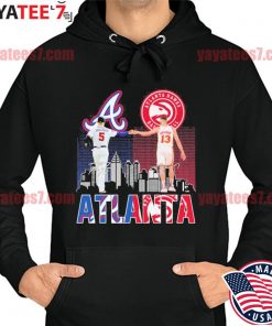 Atlanta Braves Freddie Freeman and Atlanta Hawks Bogdan Bogdanović  signatures shirt, hoodie, sweater, long sleeve and tank top