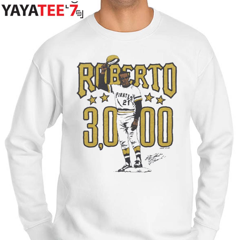 Official pirates roberto clemente 3000 signature T-shirts, hoodie