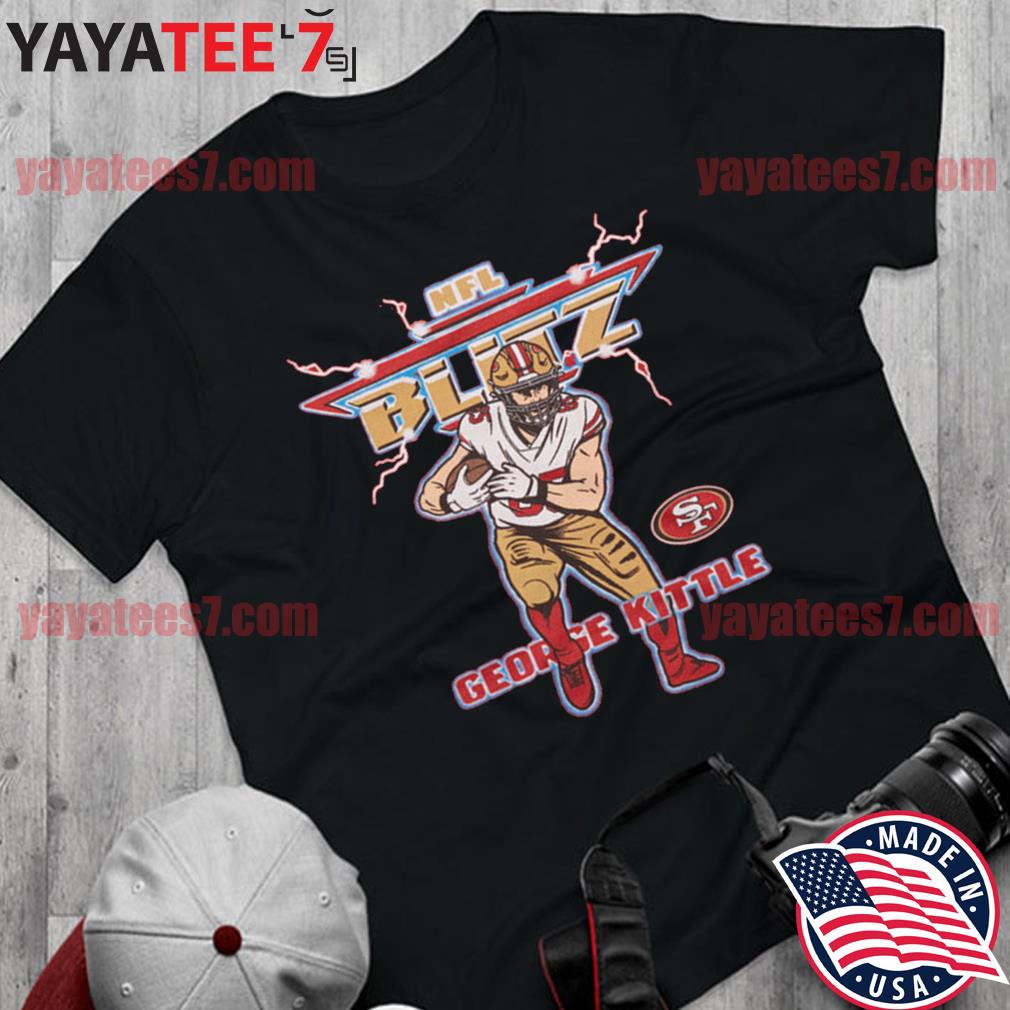 NFL George Kittle San Francisco 49ers T-Shirt Blitz Retro - Ingenious Gifts  Your Whole Family