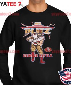 NFL George Kittle San Francisco 49ers T-Shirt Blitz Retro