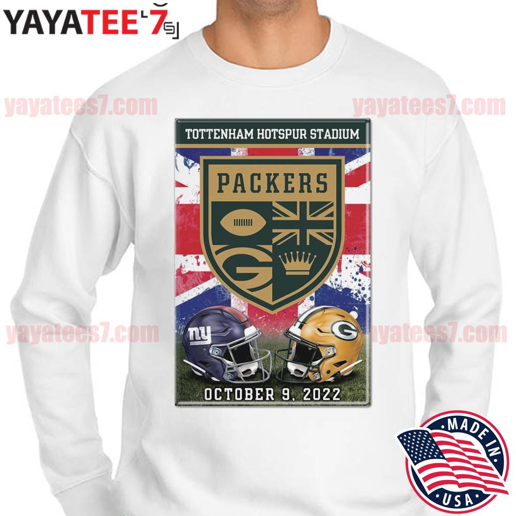 Green Bay Packers vs New York Giants Tottenham Hotspur Stadium 2022 shirt,  hoodie, sweater, long sleeve and tank top