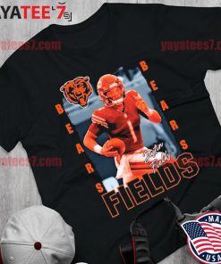 Youth Justin Fields Black Chicago Bears Play Action Graphic T-Shirt,  hoodie, sweater, long sleeve and tank top