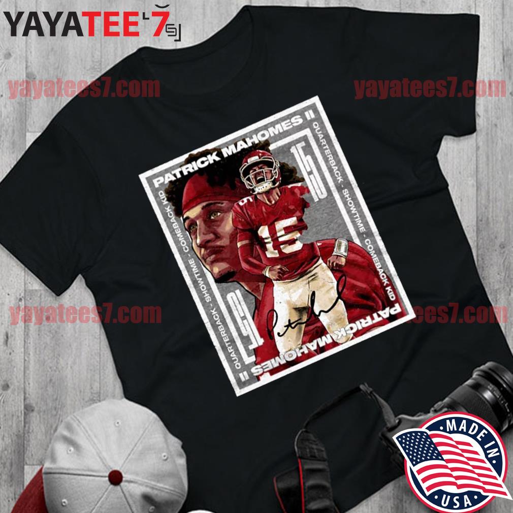 Official Number 15 Kansas City Chief Showtimes Patrick Mahomes t-shirt,  hoodie, sweater, long sleeve and tank top