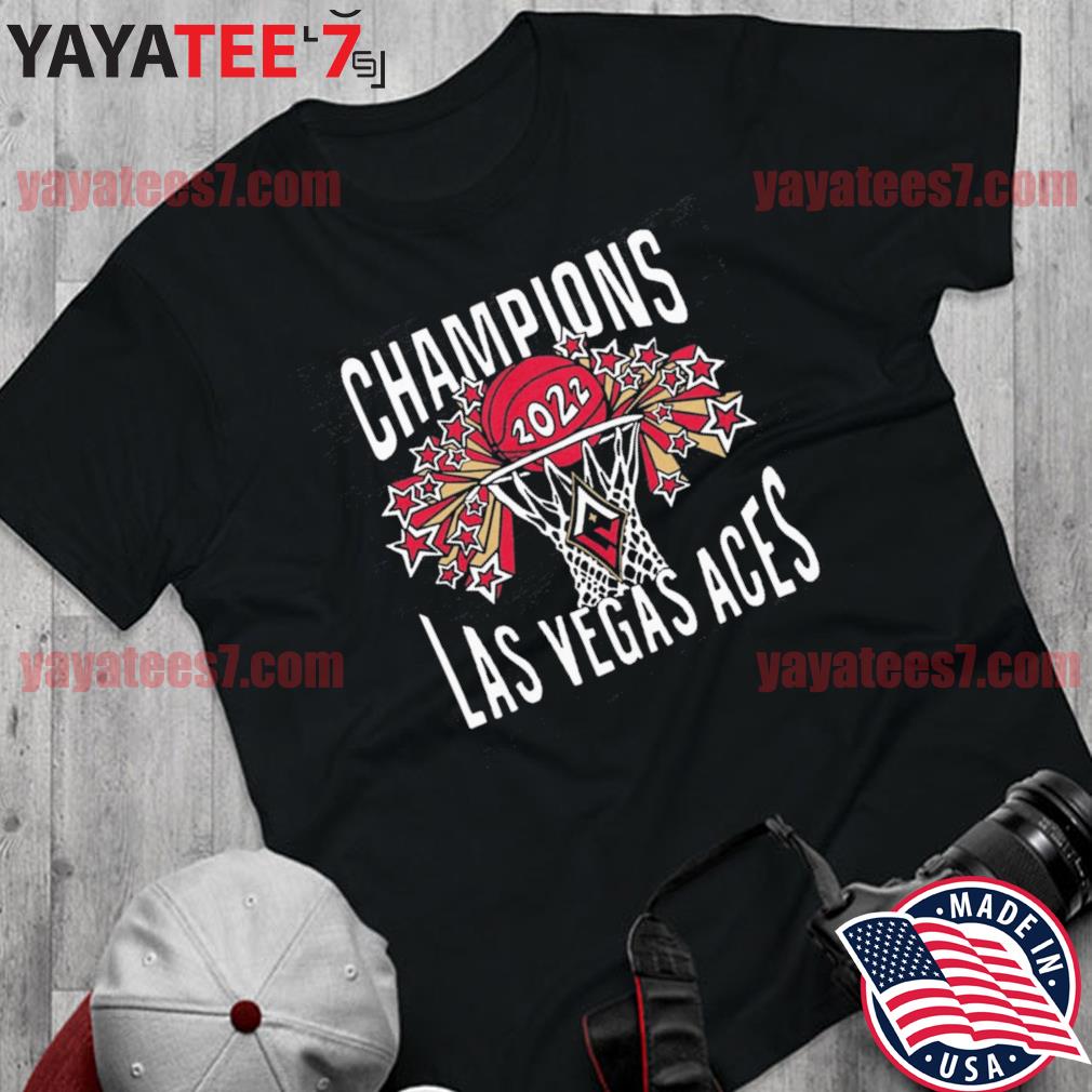 Las Vegas Aces Logo T-Shirt from Homage. | Red | Vintage Apparel from Homage.