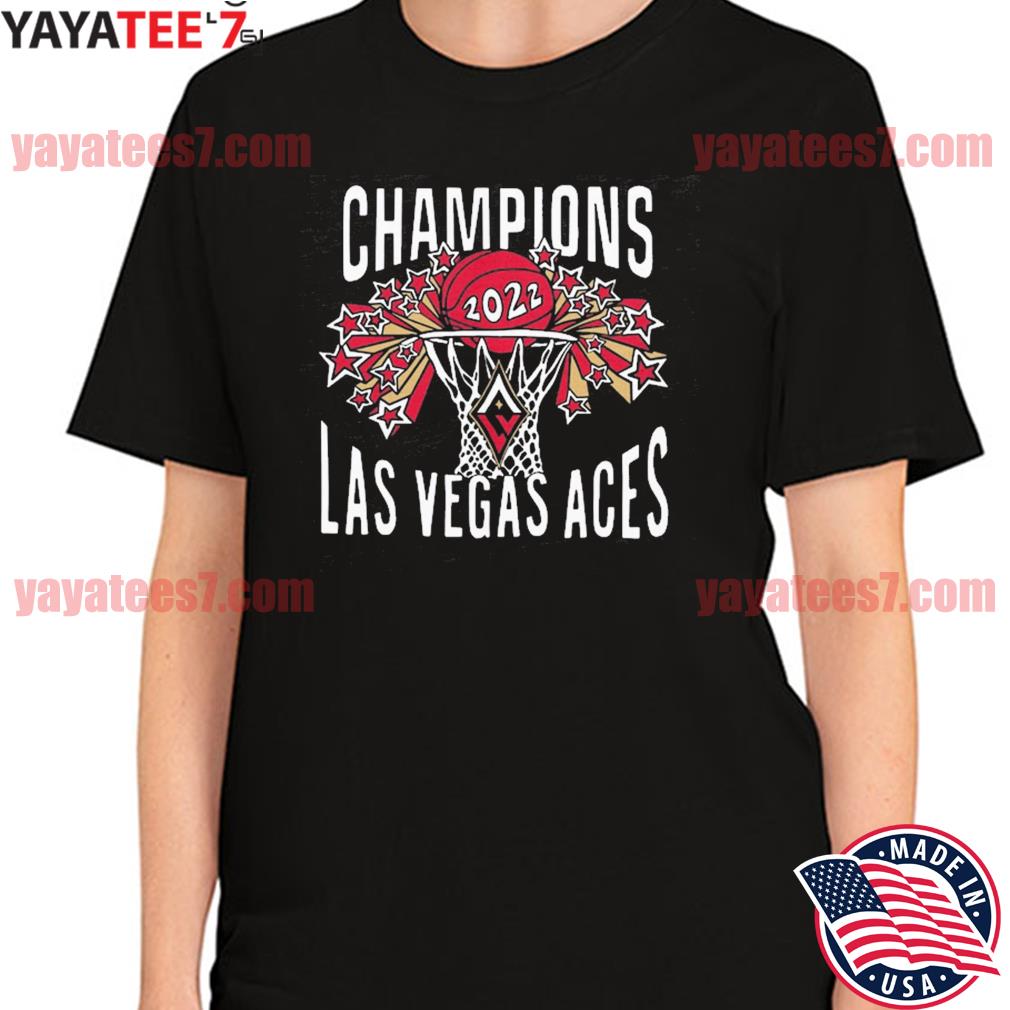 Las Vegas Aces Logo T-Shirt from Homage. | Red | Vintage Apparel from Homage.