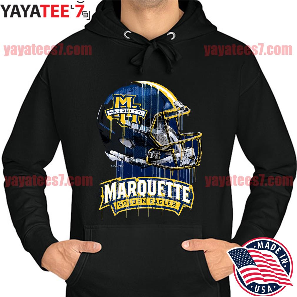 Marquette Golden Eagles Original Dripping Football Helmet shirt, hoodie,  sweater, long sleeve and tank top