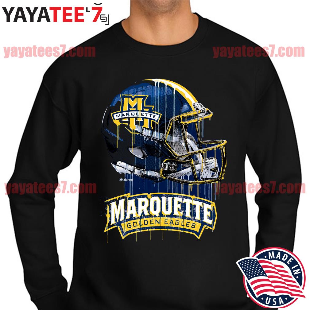 Marquette Golden Eagles Original Dripping Football Helmet shirt, hoodie,  sweater, long sleeve and tank top