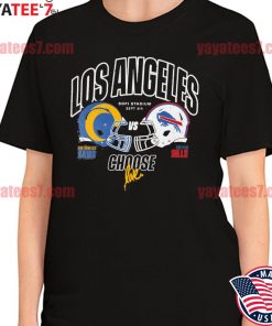 NFL Official Store Los Angeles Rams Vs Buffalo Bills Starter Black NFL X  Ruben Rojas Choose Love Kickoff Hoodie - Limotees