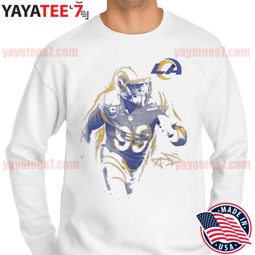 Men's Nike Aaron Donald White Los Angeles Rams Player Graphic T-Shirt,  hoodie, sweater, long sleeve and tank top