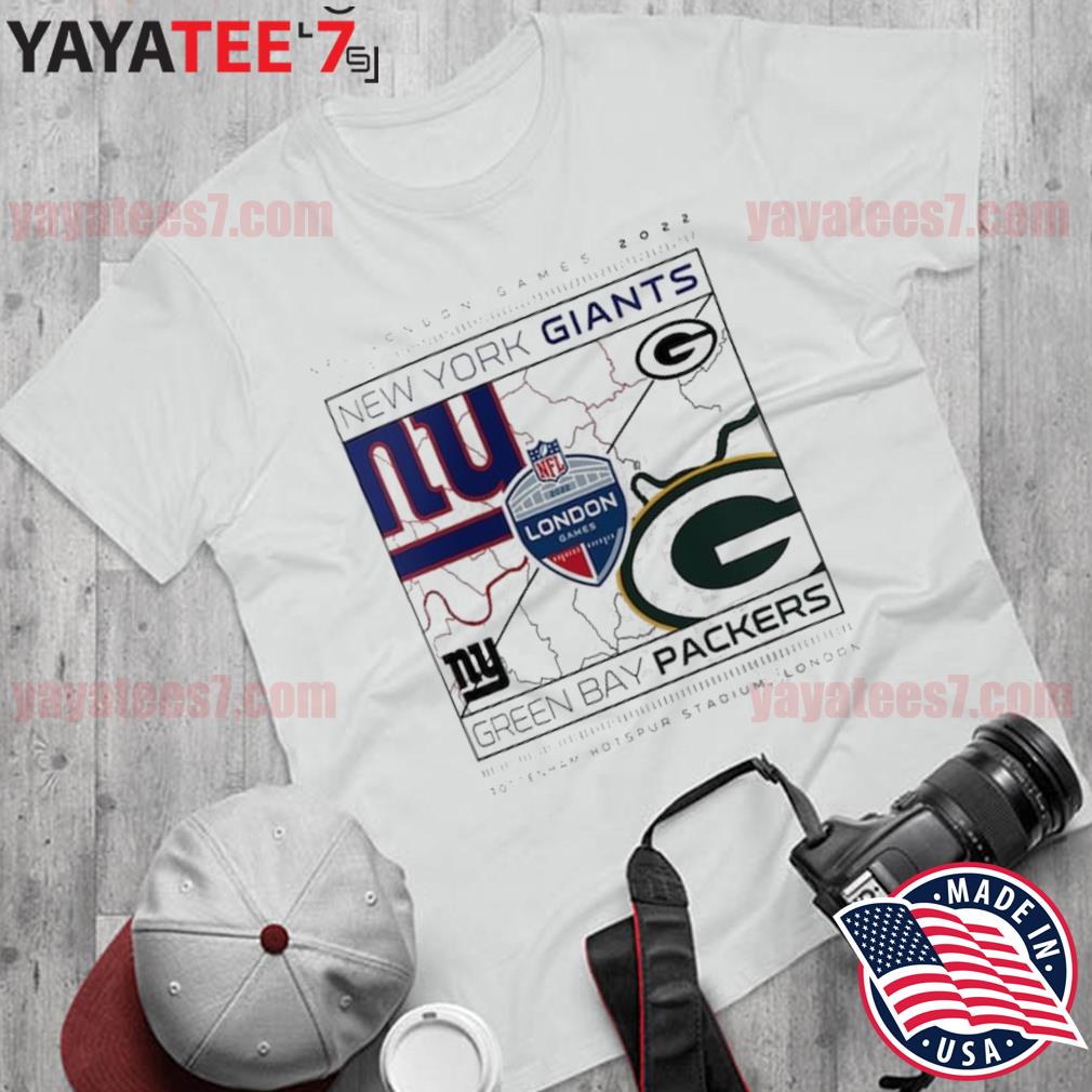 White Official Team Green Bay Packers V NY Giants Graphic T-Shirt