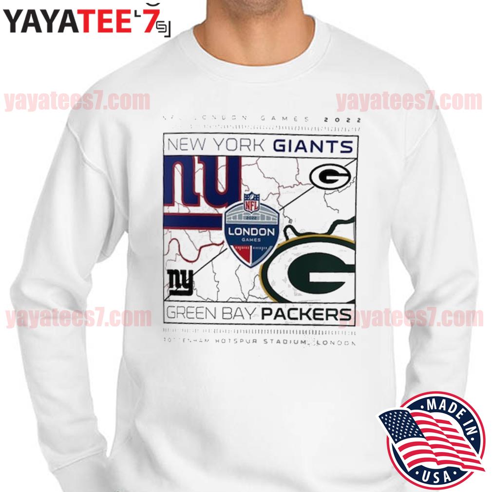 White Official Team Green Bay Packers V NY Giants Graphic T-Shirt