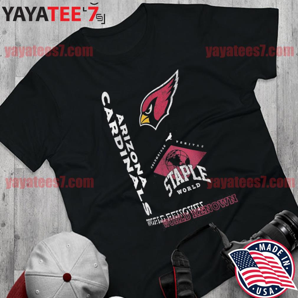 NFL x Staple Black Arizona Cardinals World Renowned T-Shirt, hoodie,  sweater, long sleeve and tank top