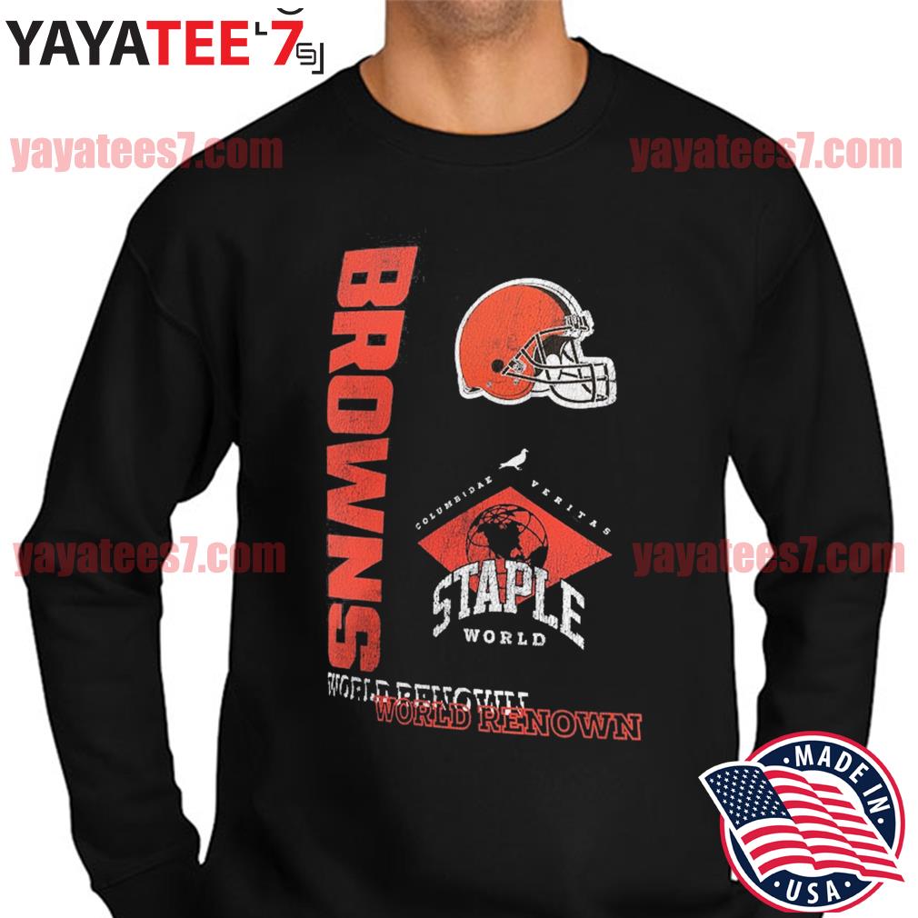 NFL x Staple Black Cleveland Browns World Renowned T-Shirt, hoodie