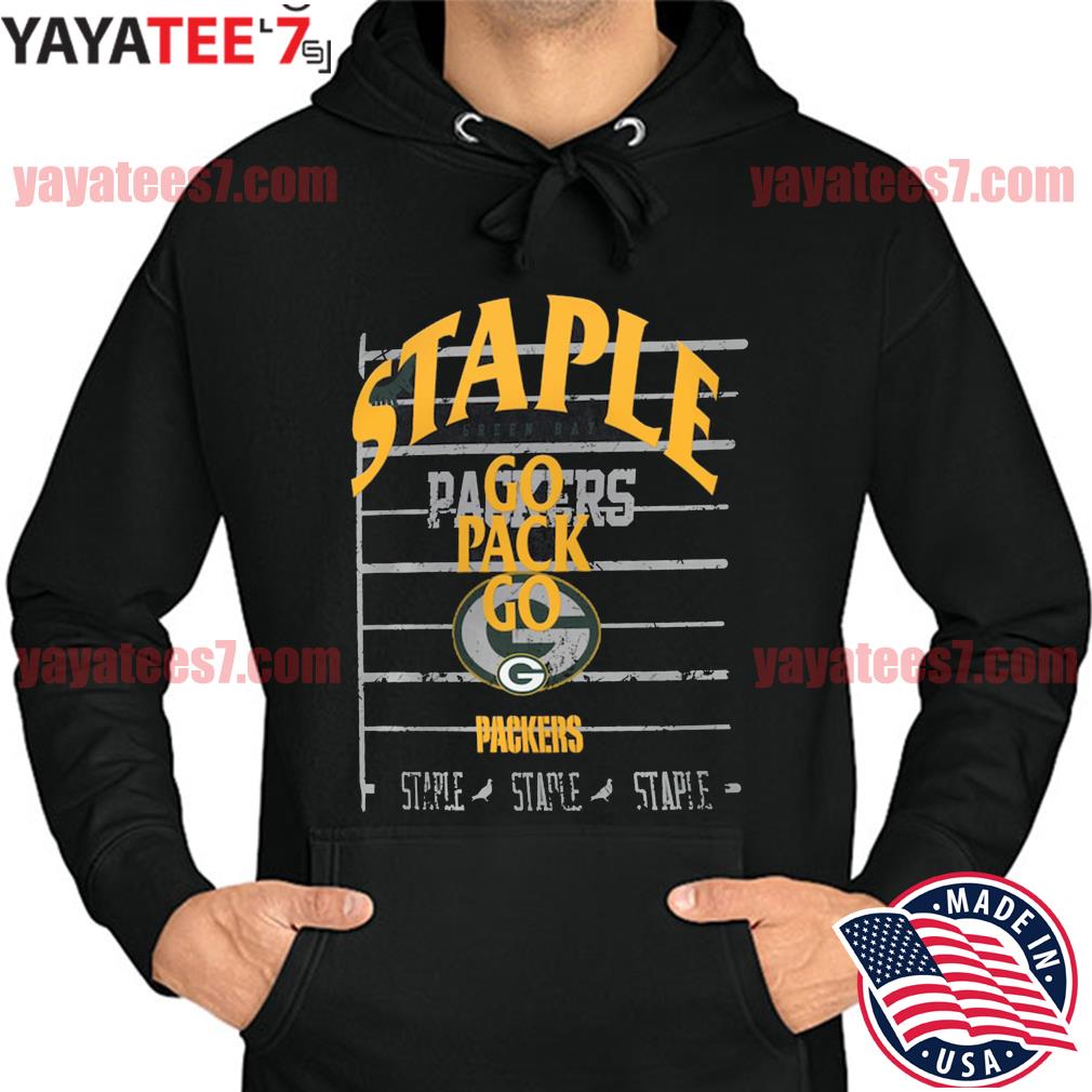 NFL x Staple Black Green Bay Packers Throwback Vintage Wash T-Shirt, hoodie,  sweater, long sleeve and tank top