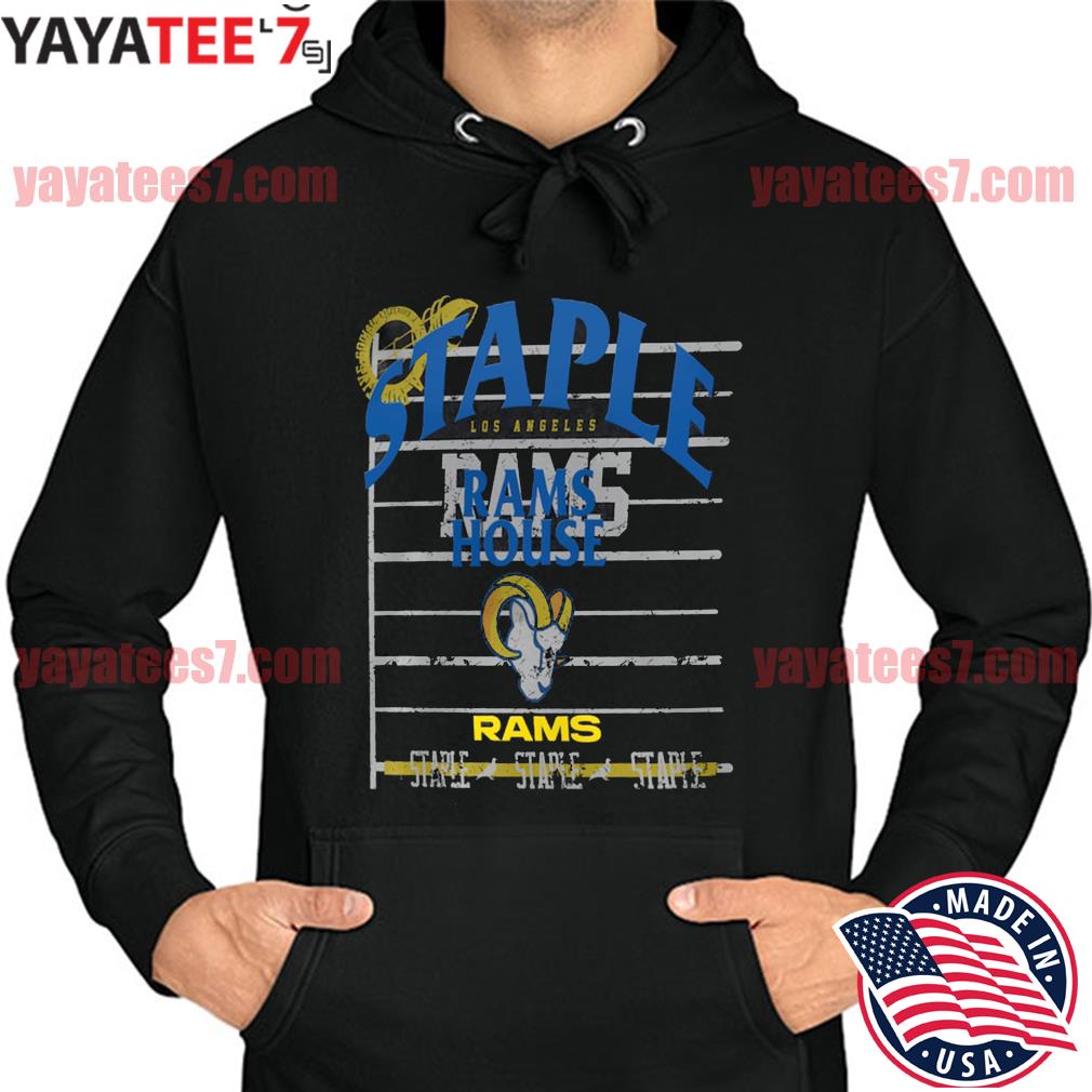 Los Angeles Rams NFL x Staple Throwback Vintage Wash Pullover Hoodie - Navy