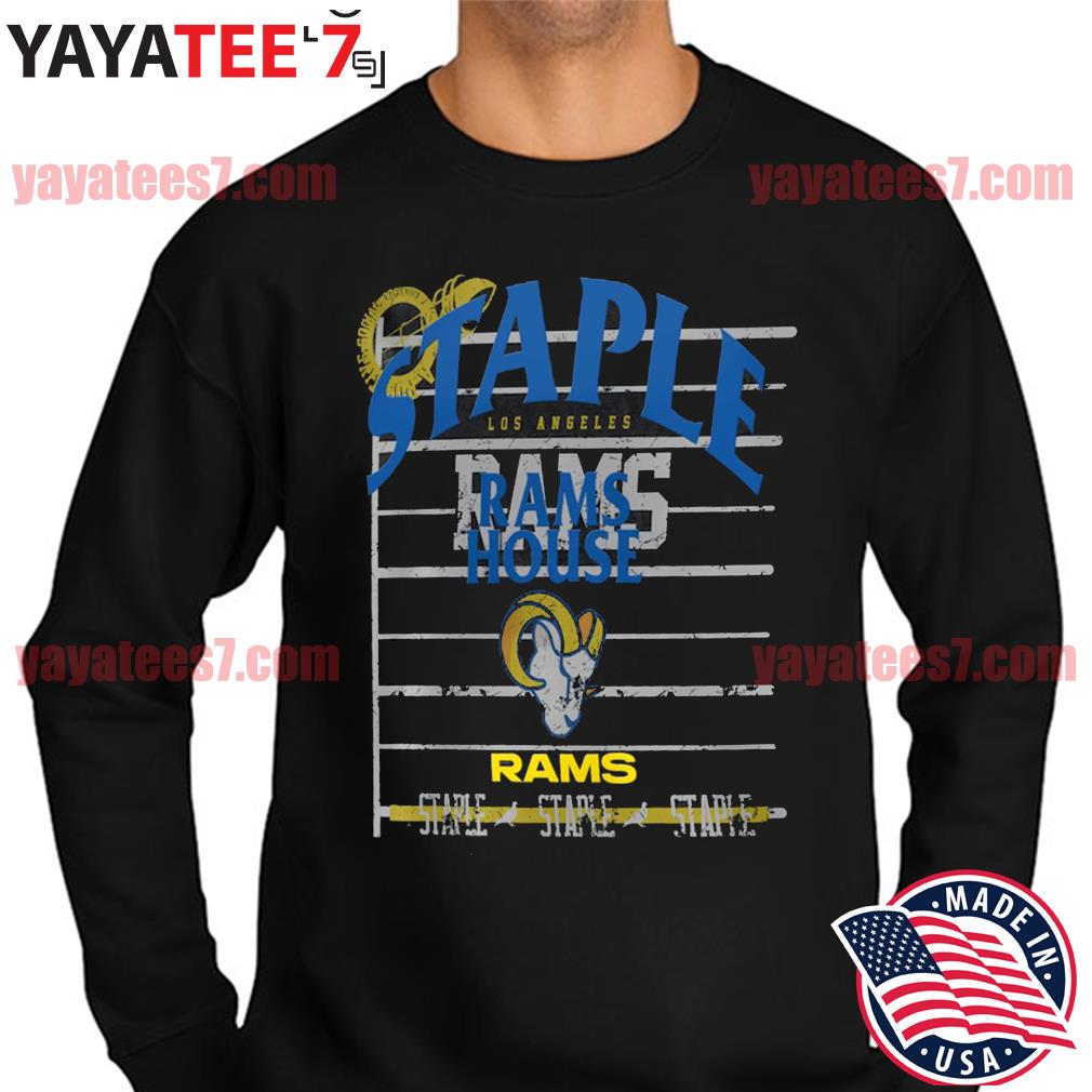 NFL x Staple Black Los Angeles Rams Throwback Vintage Wash T-Shirt, hoodie,  sweater, long sleeve and tank top