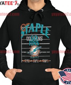 NFL x Staple Black Miami Dolphins Throwback Vintage Wash T-Shirt, hoodie,  sweater, long sleeve and tank top