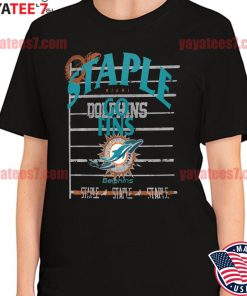 Lids Miami Dolphins NFL x Staple Throwback Vintage Wash T-Shirt - Black