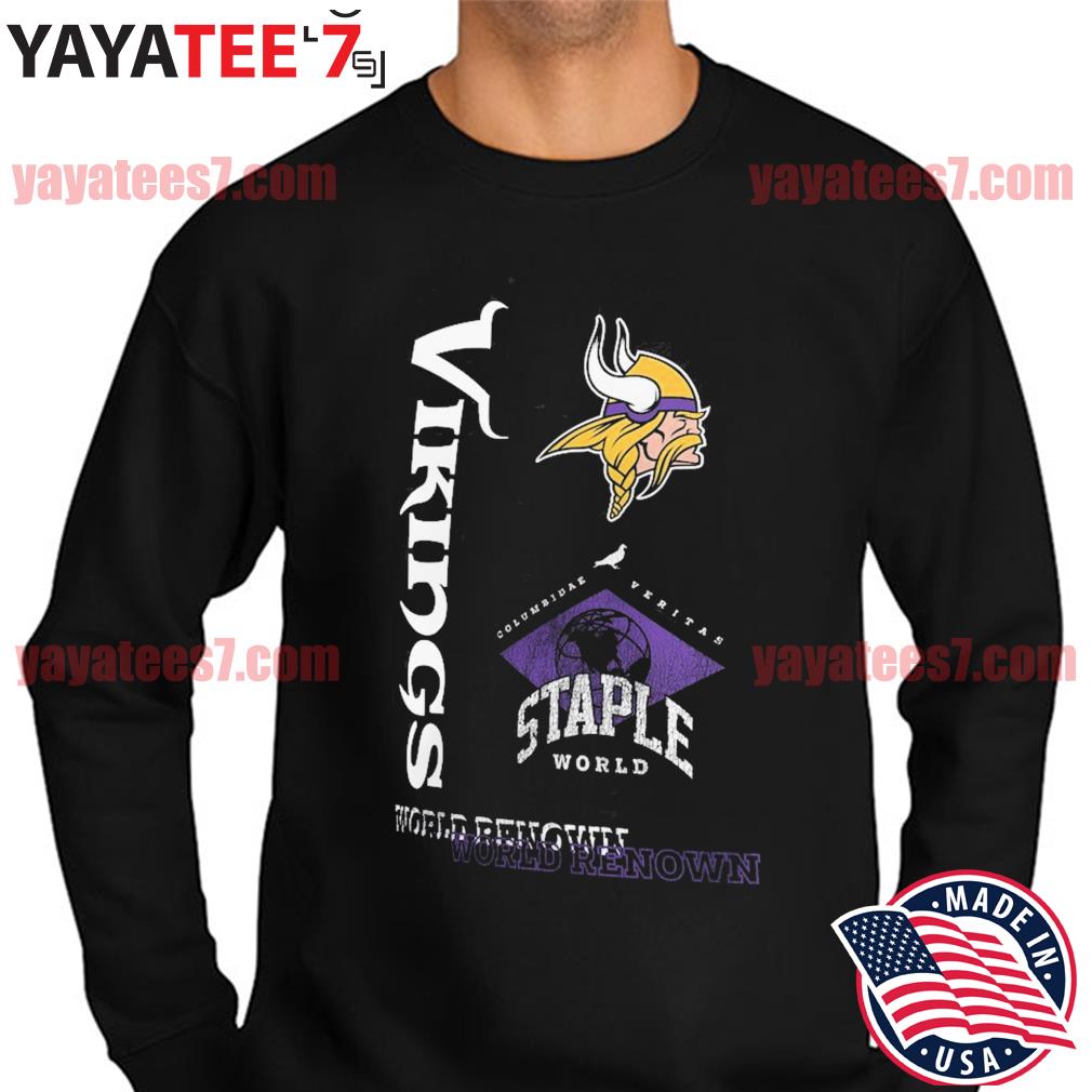 NFL x Staple Black Minnesota Vikings World Renowned T-Shirt