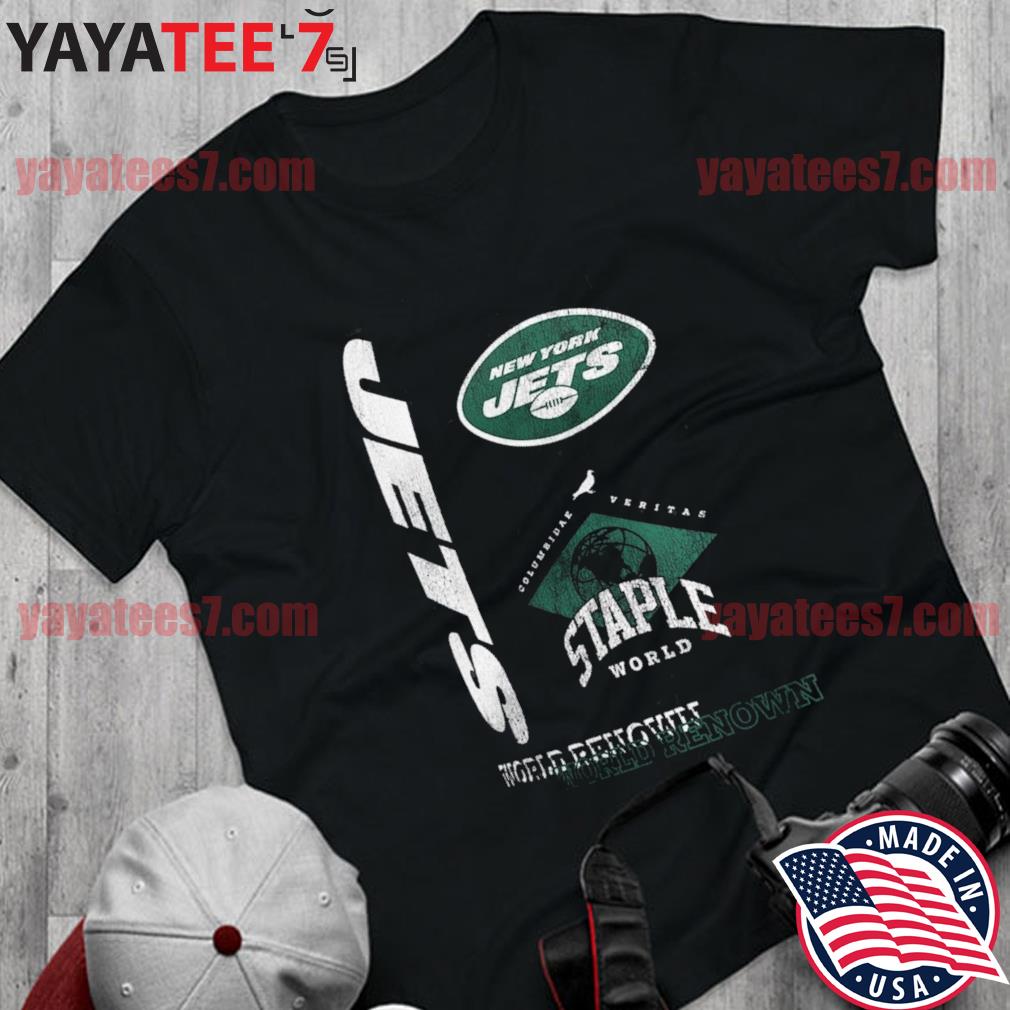 NFL x Staple Black New York Jets World Renowned T-Shirt, hoodie, sweater,  long sleeve and tank top