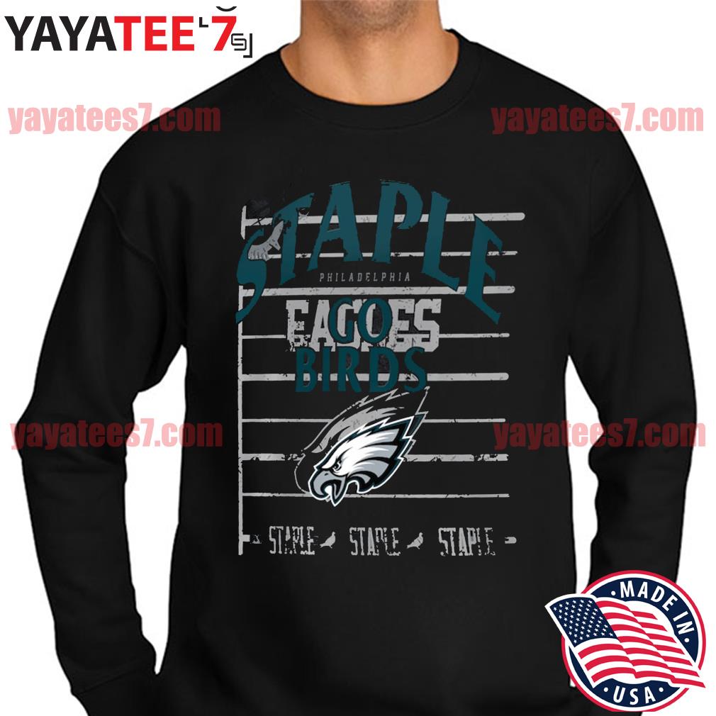 NFL x Staple Black Philadelphia Eagles Throwback Vintage Wash T