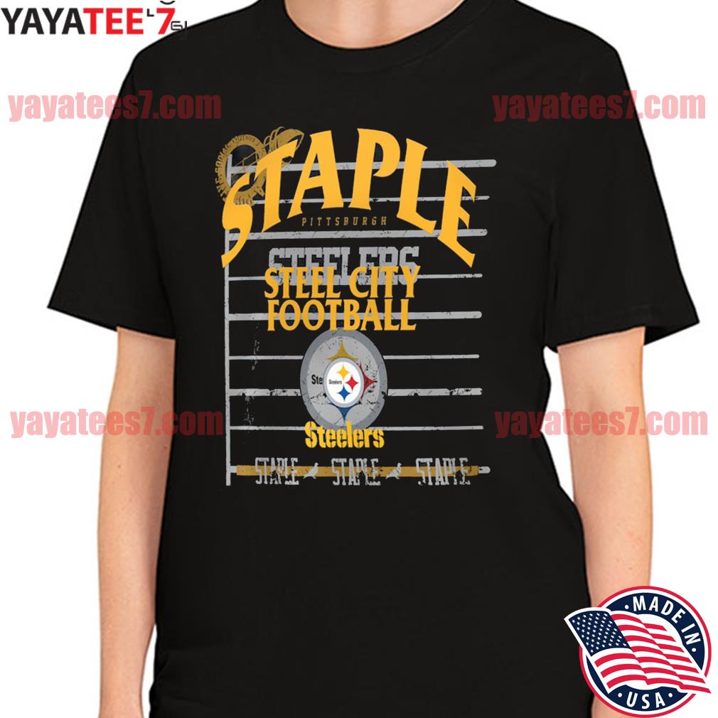 NFL x Staple Black Pittsburgh Steelers Throwback Vintage Wash T-Shirt,  hoodie, sweater, long sleeve and tank top