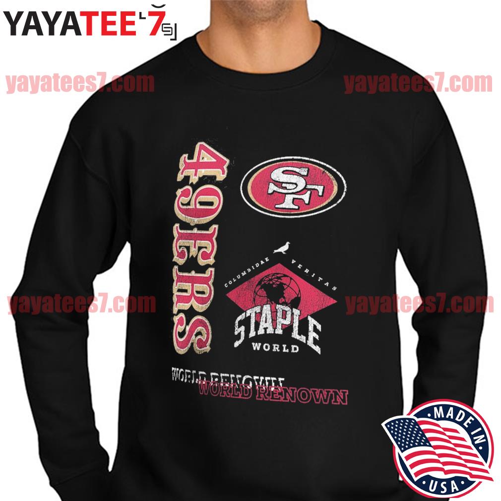 NFL x Staple Black San Francisco 49ers World Renowned T-Shirt