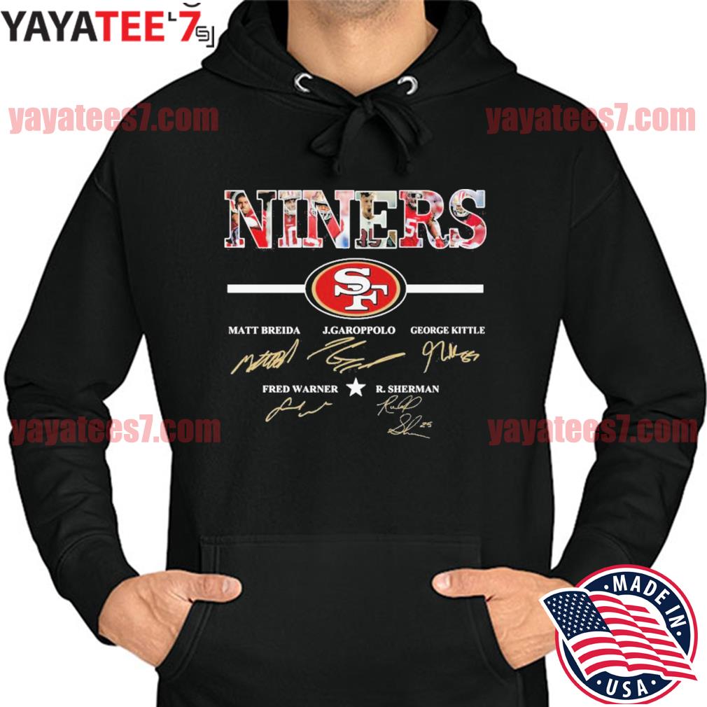 San Francisco 49ers Garoppolo and Kittle signature T-shirt, hoodie